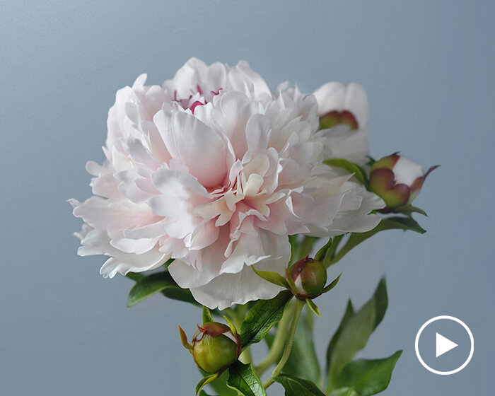 from peonies to lilacs, julia oleynik creates clay flowers that look just like the real thing