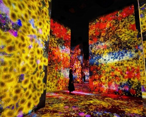 teamlab's kaleidoscopic fusion of technology, art, and nature for 'a museum without borders' in jeddah