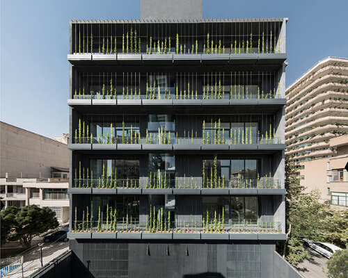 rooydaad architects wraps 5+1 residence with tapestry of greenery in tehran