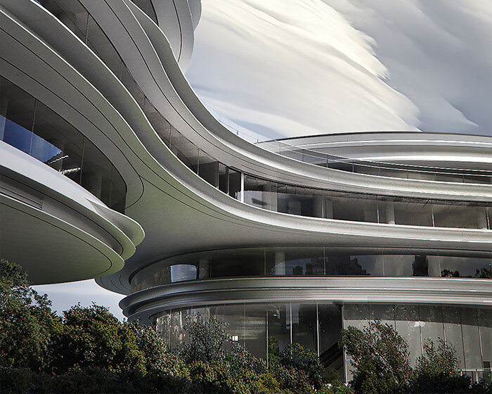 biomorphic tencent headquarters by MAD architects takes shape in shenzhen