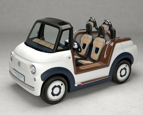 the tiny fiat topolino gets a beachy makeover by castagna milano