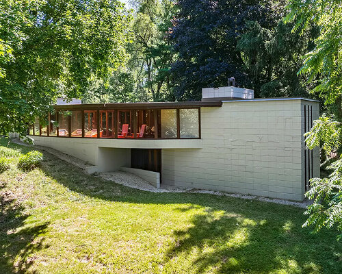 frank lloyd wright's 1950 winn house hits the market for $1.85M in kalamazoo, michigan