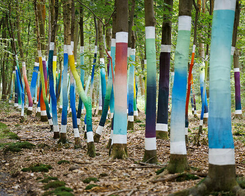 a trail of sculptural installations transforms french forest into forêt monumentale exhibition