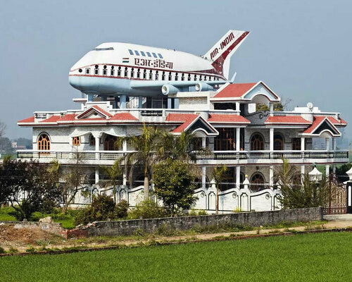 from airplanes to liquor bottles: colossal rooftop sculptures of punjab captured by rajesh vora