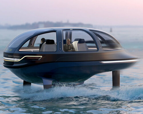 seymourpowell’s autonomous electric hydrofoil boat offers ride-sharing around coastal cities