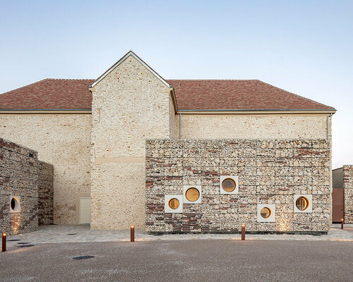 french farm becomes chessy cultural center with stone additions by opus 5 architectes