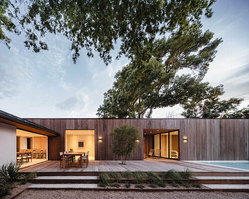 austin studio black rabbit completes 'friar tuck residence' to promote healthy living