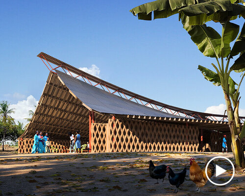 HASSELL reveals 3D printed earth building design in tanzania's hope village