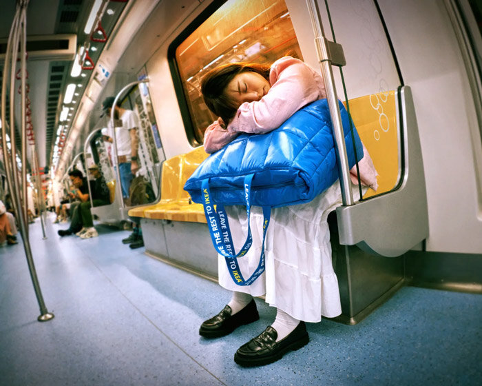 IKEA redesigns iconic blue bag to create a plush, portable pillow