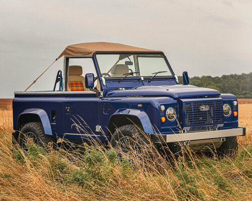 kingsley’s 4x4 defender can have roofs like panoramic glass or an open top with ‘bikini’ cover