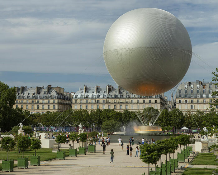 mathieu lehanneur's balloon-shaped cauldron rises to celebrate the paralympics' opening