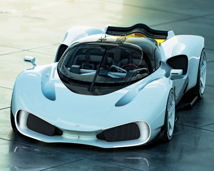 NILU hypercar revives the style of muscle drift vehicles and F1 racers at monterey car week