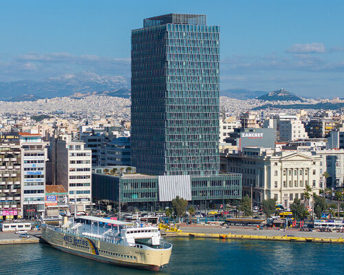 with its retrofit complete, athens' piraeus tower becomes the first green highrise in country