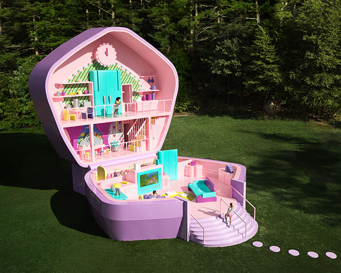 airbnb welcomes life-sized polly's pocket compact home in massachusetts