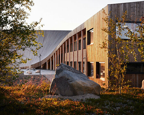 snøhetta takes inspiration from reindeer antlers with its twisting cultural hub in norway