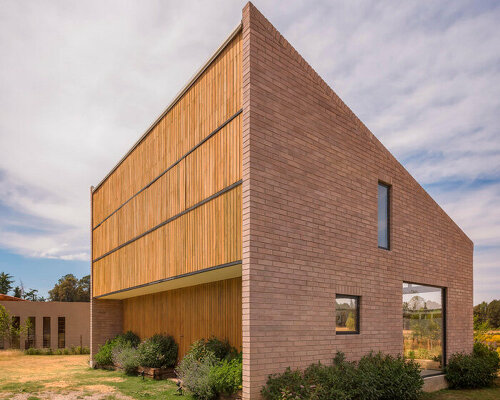 estudio atemporal crafts tiny geometric brick home in mexico's rural landscape