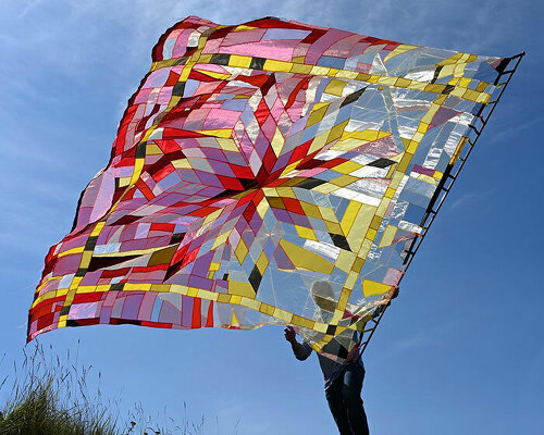 vibrant, iridescent quilts wally dion celebrate indigenous identity and great plains landscapes