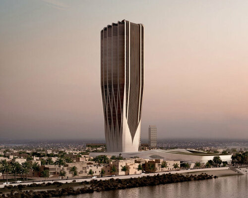 zaha hadid architects shares progress on central bank of iraq headquarters in baghdad