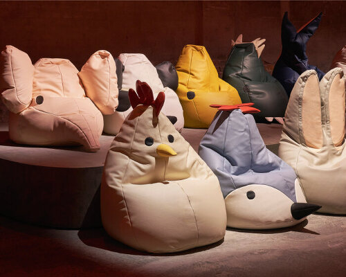 animal ‘sacco’ beanbag chairs seat viewers at bottega veneta’s summer 2025 show in milan