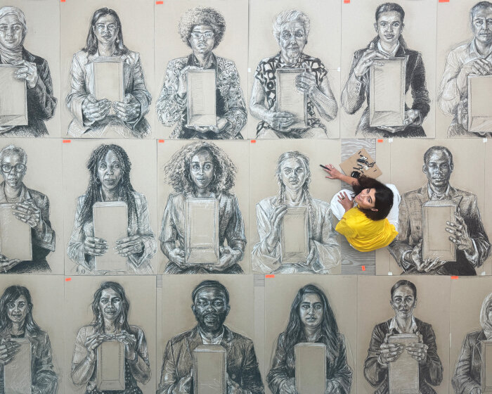 es devlin on drawing 50 people displaced from their homelands for her installation in london