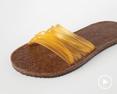 cork and algae compose biodegradable vegan slippers you can bake at home