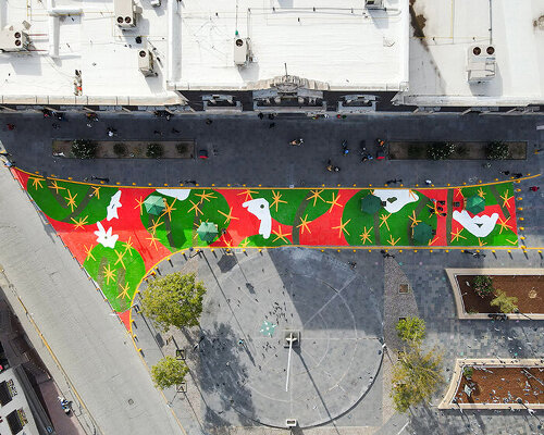 vibrant cactus motifs decorate ciudad juárez’s historic center reclaiming public space