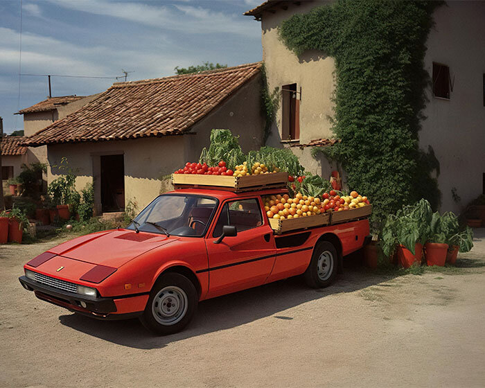 ferrari camper vans and other imaginary secret cars jump out of mr. françois' AI photo book