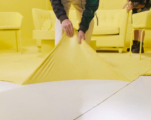 glasst’s removable paint peels off so users can change colors of their furniture and surfaces