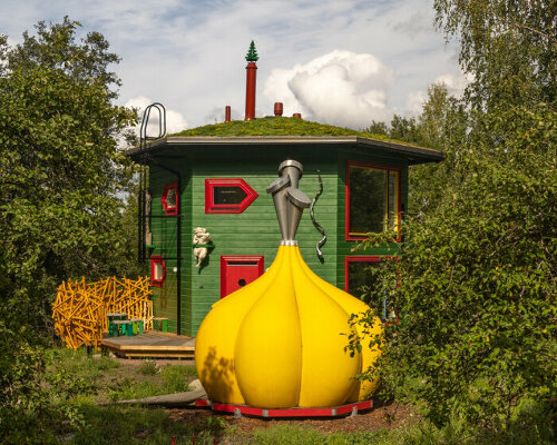 from garlic-shaped sauna to leaf house: inside jan-erik andersson's liveable artworks in turku