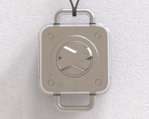 jinkyo han’s blind watch for the visually impaired uses braille to indicate the hours