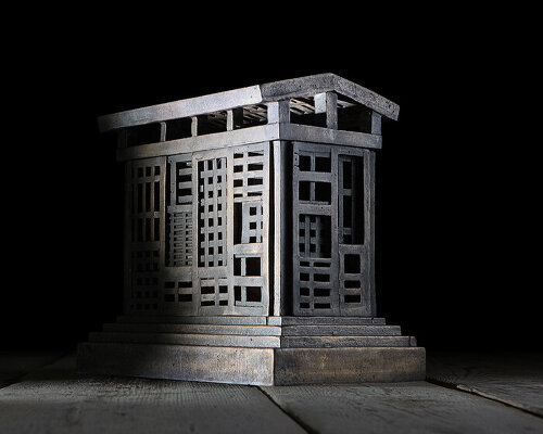 michele de lucchi sculpts wooden and bronze loggia series for 21_21 DESIGN SIGHT show