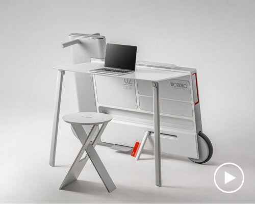 worknic portable desk invites users to step outside for a picnic-like workspace