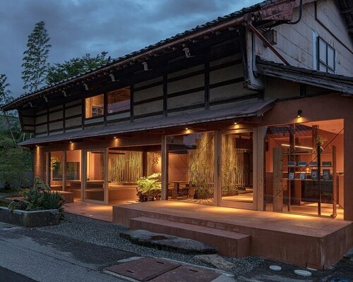 MUKU design studio transforms 100-year-old house into herbalism cafe in japan