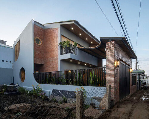 rice straw panels, brick walls, and bamboo shape archiro vietnam's modern rural house 