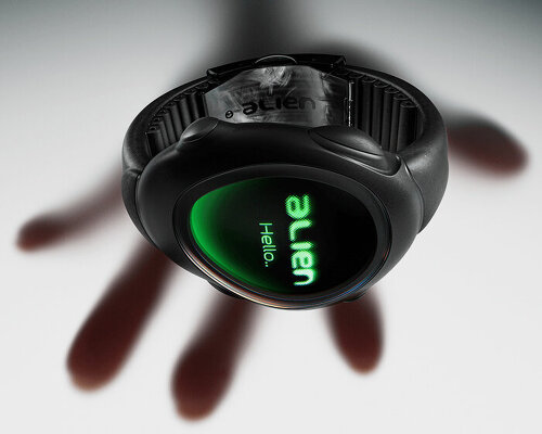 with sci-fi elements and organic form, ALIEN smartwatch channels space aesthetics