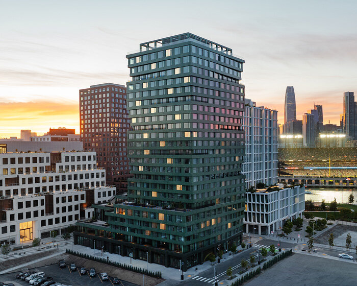 green ceramic clads studio gang's 'verde' building for mission rock, san francisco