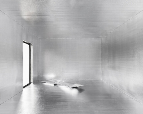 silver reflections by gregory orekhov turn french hotel suite into surreal dreamscape