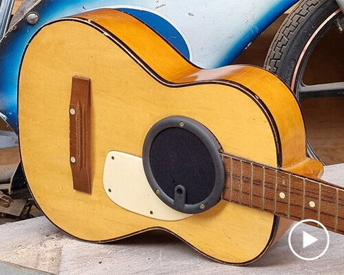 old guitars get new life with sustainable bluetooth speaker kit by FOUND:ling reusery