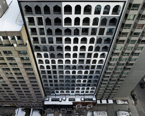 ACDF architecture fronts LINK tower in montréal with matrix of dormer archetypes