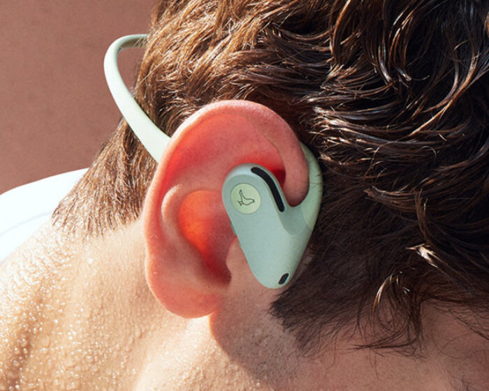 libratone puts speakers on top of sports headphones UP for wireless, open ear listening