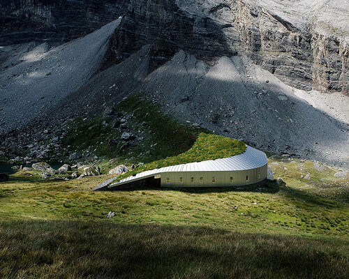 snøhetta's grassy mountain refuge will skim the slopes of france's pyrenees national park