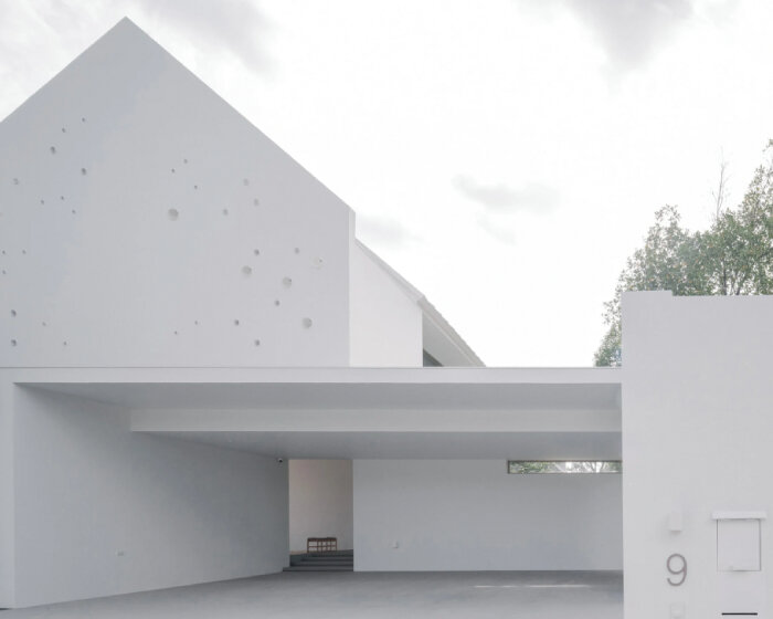 anonym studio's all-white house in bangkok adopts scandinavian minimalism