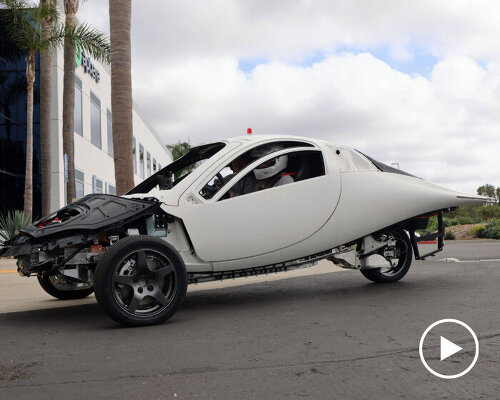 aptera wraps up first drive test of three-wheel solar electric car with production-intent model