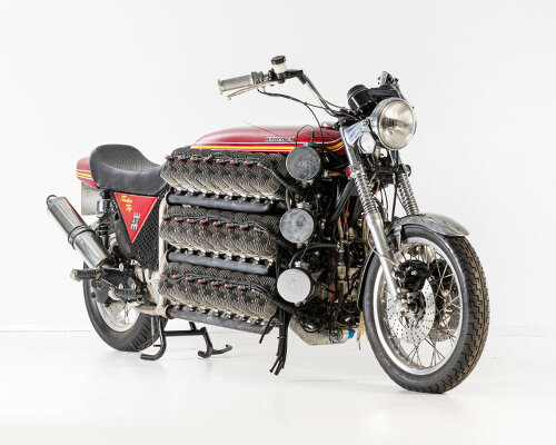 custom road-legal kawasaki motorcycle holds world record as land vehicle with 48 cylinders