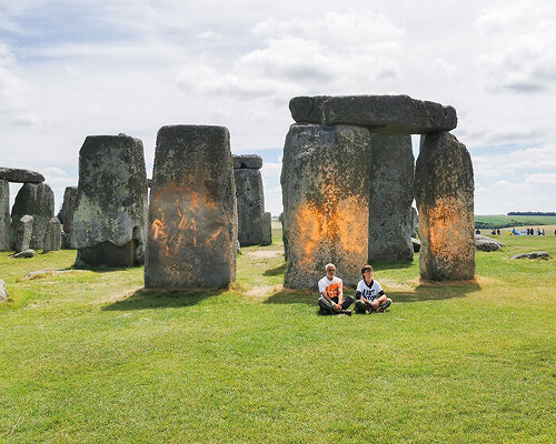 stongehenge spray painted: climate activists charged for damaging protected monument