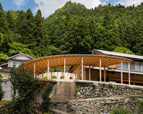 reclaimed materials transform 80-year-old farmhouse into japanese mountain retreat