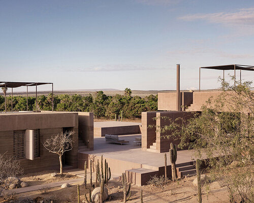 series of arranged volumes responds to mexican site's contours in vipp guesthouse by PPAA