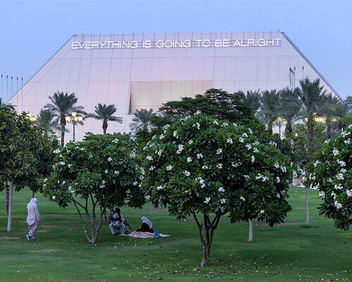 exploring qatar's public art, from towering desert monuments to bold urban sculptures