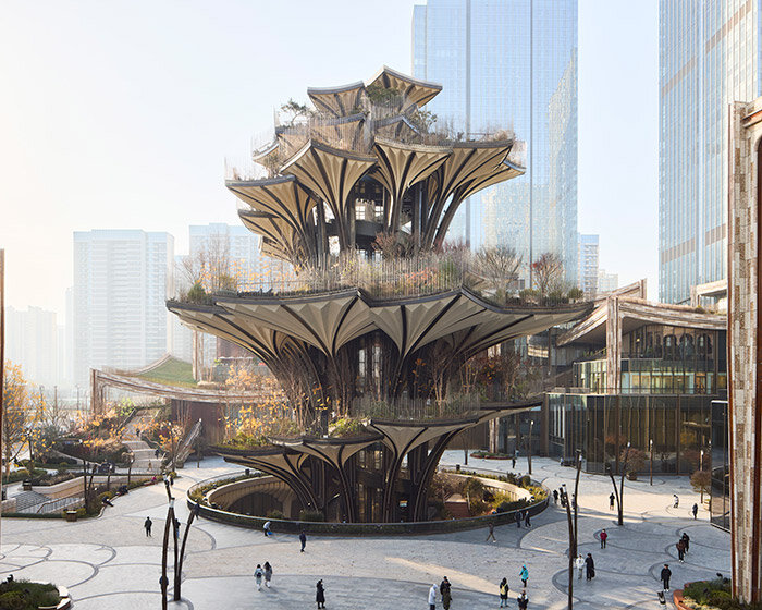 'xi’an tree' vertical garden is the centerpiece of heatherwick’s new district in china