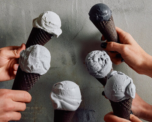 joão loureiro serves nameless grayscale gelato at tadao ando’s Mpavilion 10 in melbourne